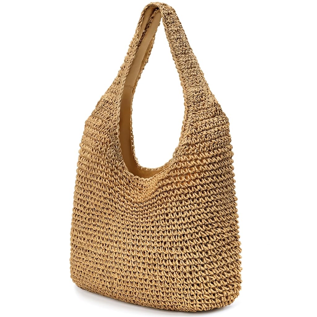 PALAY® Straw Beach Bag for Women Summer Woven Beach Tote Bags Shoulder Handbags Boho Bag PALAY® Straw Beach Bag for Women Summer Woven Beach Tote Bags Shoulder Handbags Boho Bag